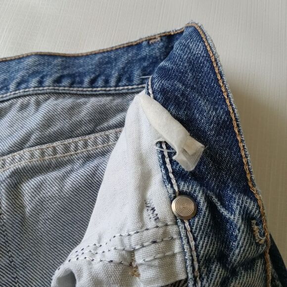 Wrangler Men's Mid Rise Regular Fit Straight Leg Blue Medium Wash Denim Jeans - Picture 6 of 14